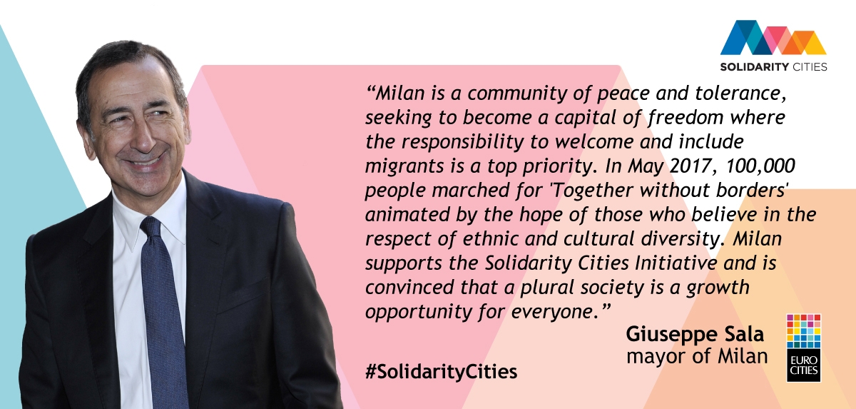 Mayor of Milan Giuseppe Sala on Solidarity Cities 